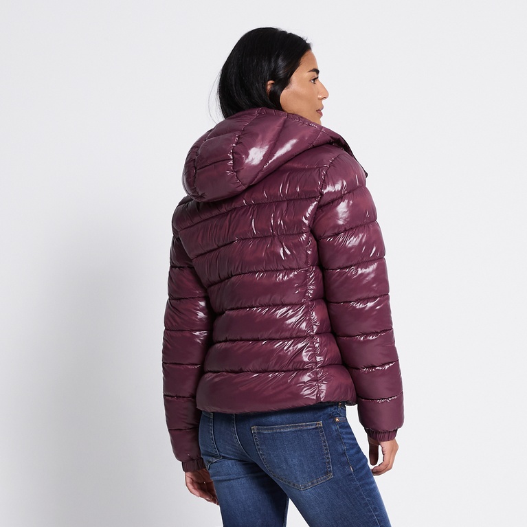 Short puffer jacket "Nikki" Aubergine